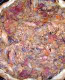 Jurel y morrones para Viernes Santo sobre una sola masa o base