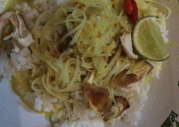 Resep Soto ayam kuah santan, Lezat