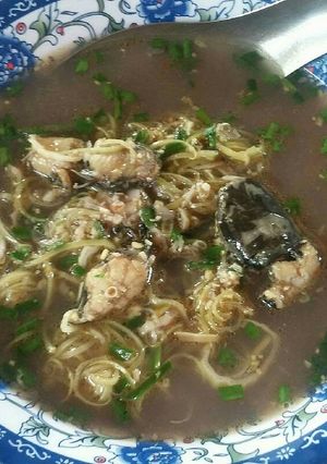 Hình của món Canh hoa chuối cá trê.