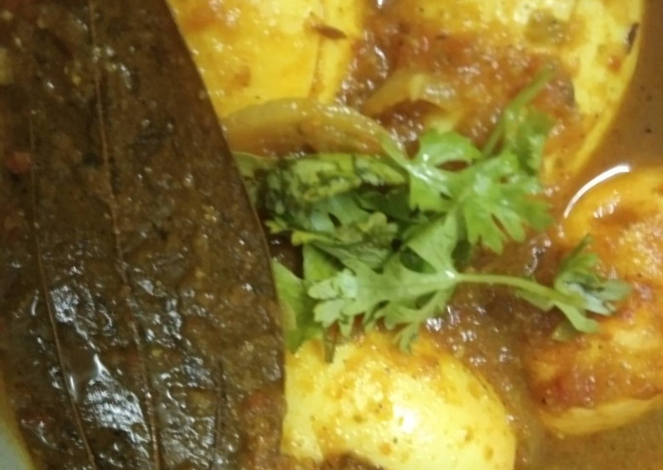 Egg Pepper with Gravy