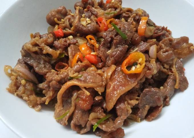 Sliced Beef Sambal Matah