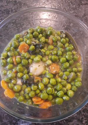 Une photo de Petits pois frais à la Française