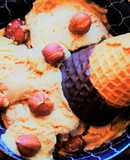 Helado de manzana, avellanas y curry 🍨