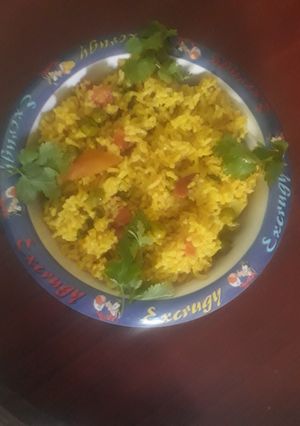 A picture of Vegetable pulav.