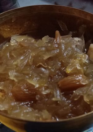 A picture of Papaya sour and sweet Chutney.