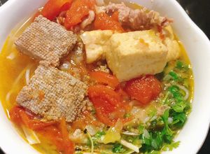 Hình của món Bún riêu cua bắp bò.