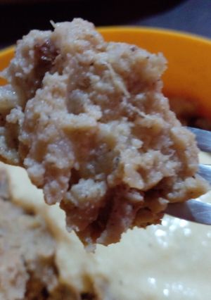 Una foto de Bowldín 2 ingredientes - budín de fruta al microondas