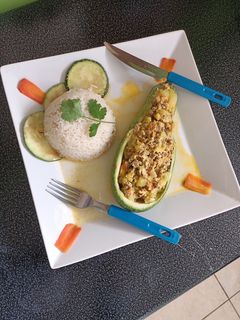 Una foto de Cocina fácil... guiso de zapallo italiano ♥️♥️