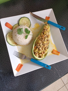 Una foto de Cocina fácil... guiso de zapallo italiano ♥️♥️