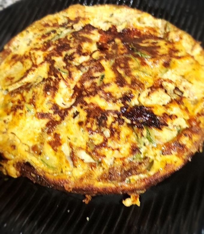 Una foto de Tortilla de zucchini