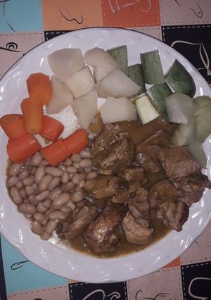 Una foto de Costillas de cerdo en salsa