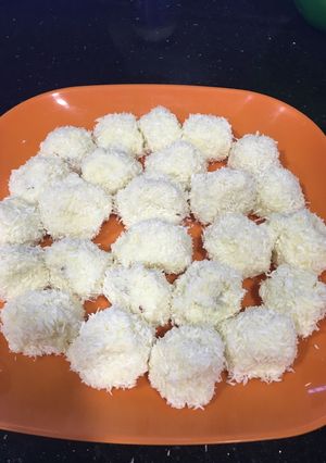 صورة لوصفة كريات جوز الهند🍬 Raffaello 🍬