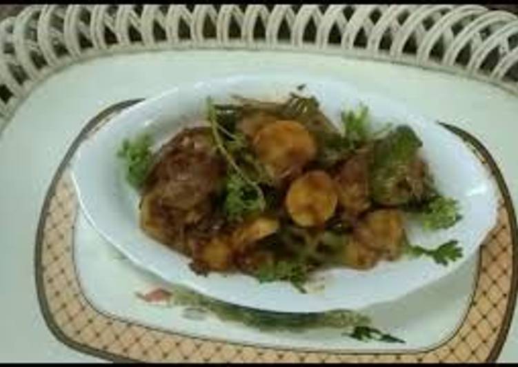 Recipe of Super Quick Homemade Baby Potatoes Manchurian