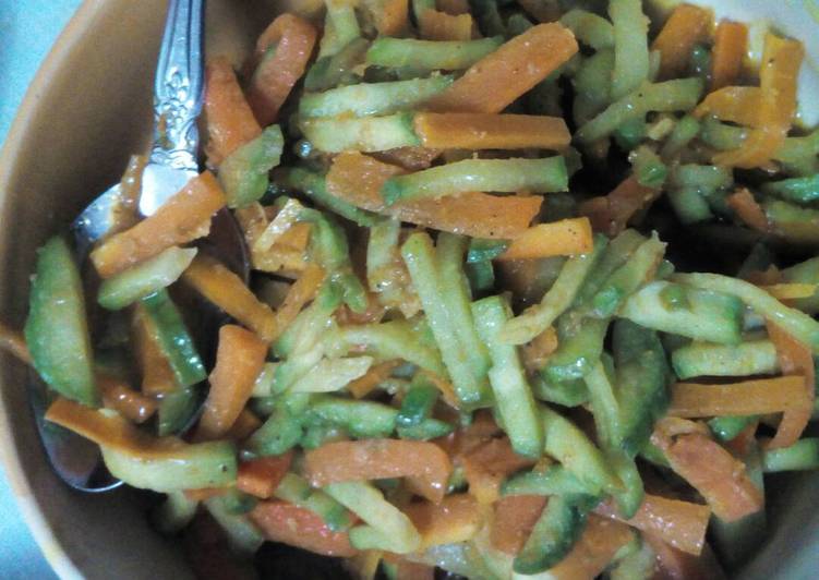 Bahan meracik Labu wortel oseng bumbu kuning simple, Bisa Manjain Lidah