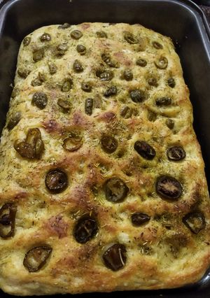 Una foto de Focaccia italiana facilita
