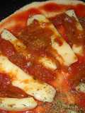 Pizza con chutney de tomate