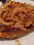 Berenjena en salsa teriyaky casera con cebollas y calabaza salteadas🥙🍛🫕