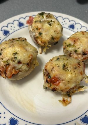 Una foto de Champiñones rellenos en Airfryer