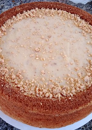 Foto de Bolo de paçoca com cobertura de brigadeiro de paçoca