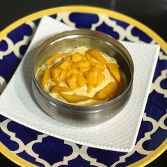 A picture of Mango Shrikhand.