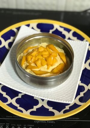 A picture of Mango Shrikhand.