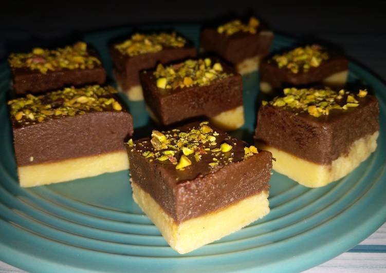 Recipe of Perfect Chocolate Vanilla layer bufri