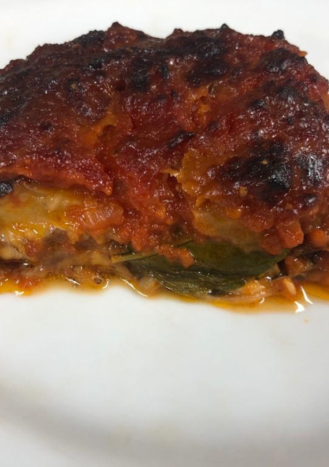 Una foto de Parmigiana de berenjena