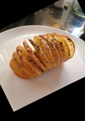 Una foto de Papas Hasellback