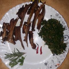 A picture of Deep fried goat meat #new author contest#.