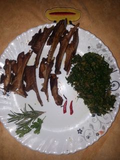 A picture of Deep fried goat meat #new author contest#.