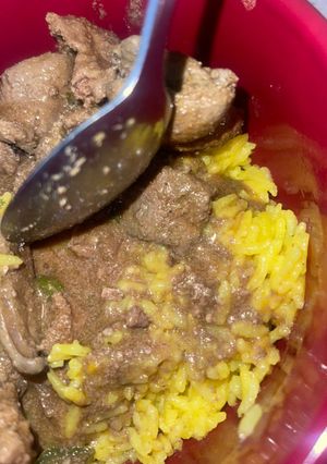 A picture of Turmeric Yellow Rice (instant pot).