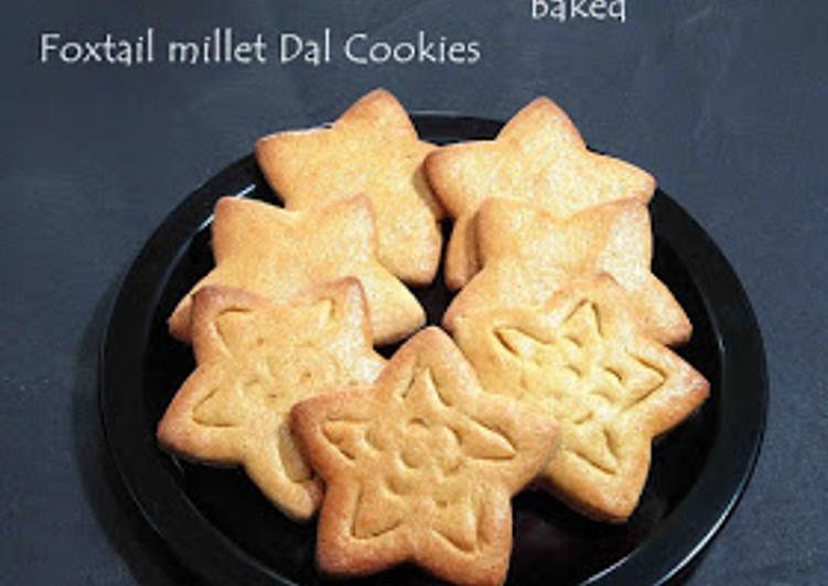 Thinai Moong Dal Kolusa / Foxtail Millet Moong Dal Cookies