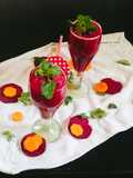 Beetroot and carrot juice (healthy summer drink)