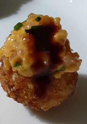 Foto di Spicy salmone crispy rice ball