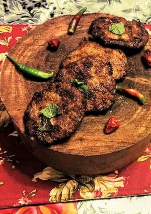 A picture of Kacchey qeeme ke kabab.