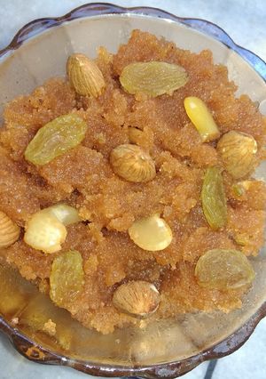 A picture of Suji ka halwa.