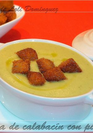 Foto principal de Crema de calabacín con picatostes