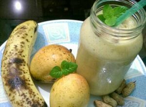 Una foto de Smoothie de Mango y Cambur