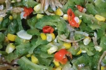 Resep Tumis Pare Jagung Teri (anti pahit), Enak