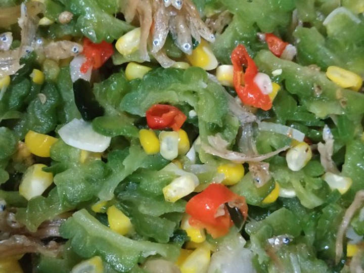 Resep Tumis Pare Jagung Teri (anti pahit), Enak