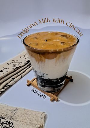 Foto resep Dalgona Milk with Cincau