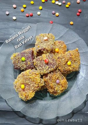 Foto resep Banana Nugget rasa Red Velvet