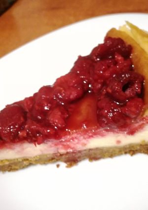 Málnás sajttorta gluténmentesen recept fotója