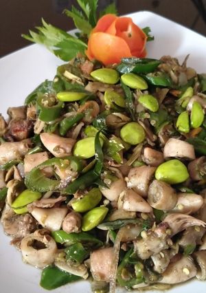 Foto resep Cumi Asin Pete Cabe Hijau
