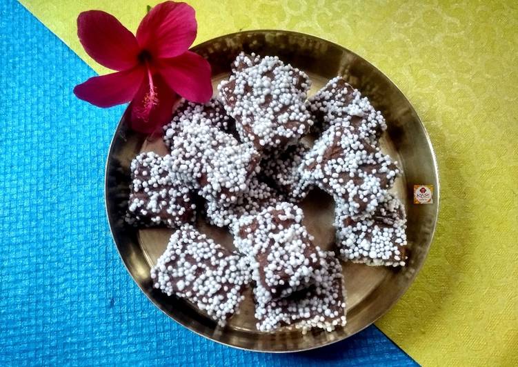 Recipe of Super Quick Homemade Uttarakhand famous sweet bal mithai | chocolate barfi