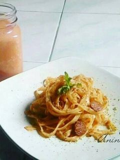 Foto resep Fettucini saus bolognese