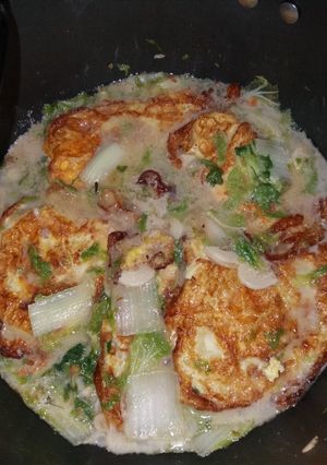 Foto resep Sawi putih telor kuah santan #ramadhanberkah