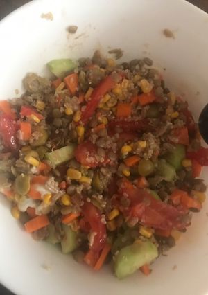 Foto principal de Ensalada de lentejas y quinoa