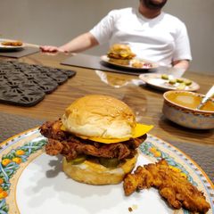 A picture of Popeye's Chicken Sandwich.