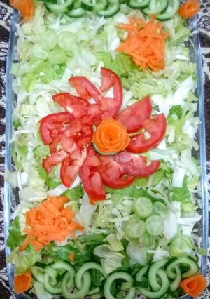 عکسی از دستور ایده تزیین سالاد